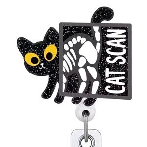 Black and White Cat Scan Badge Reel